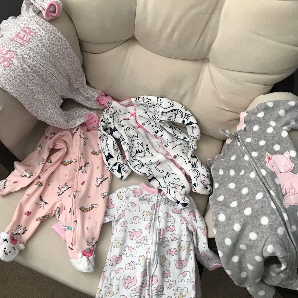 Newborn pajamas all footsies